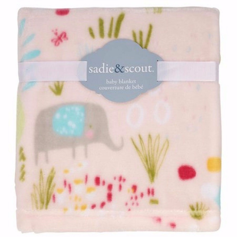 Sadie & Scout: Meadow Print Elephant French Fiber
